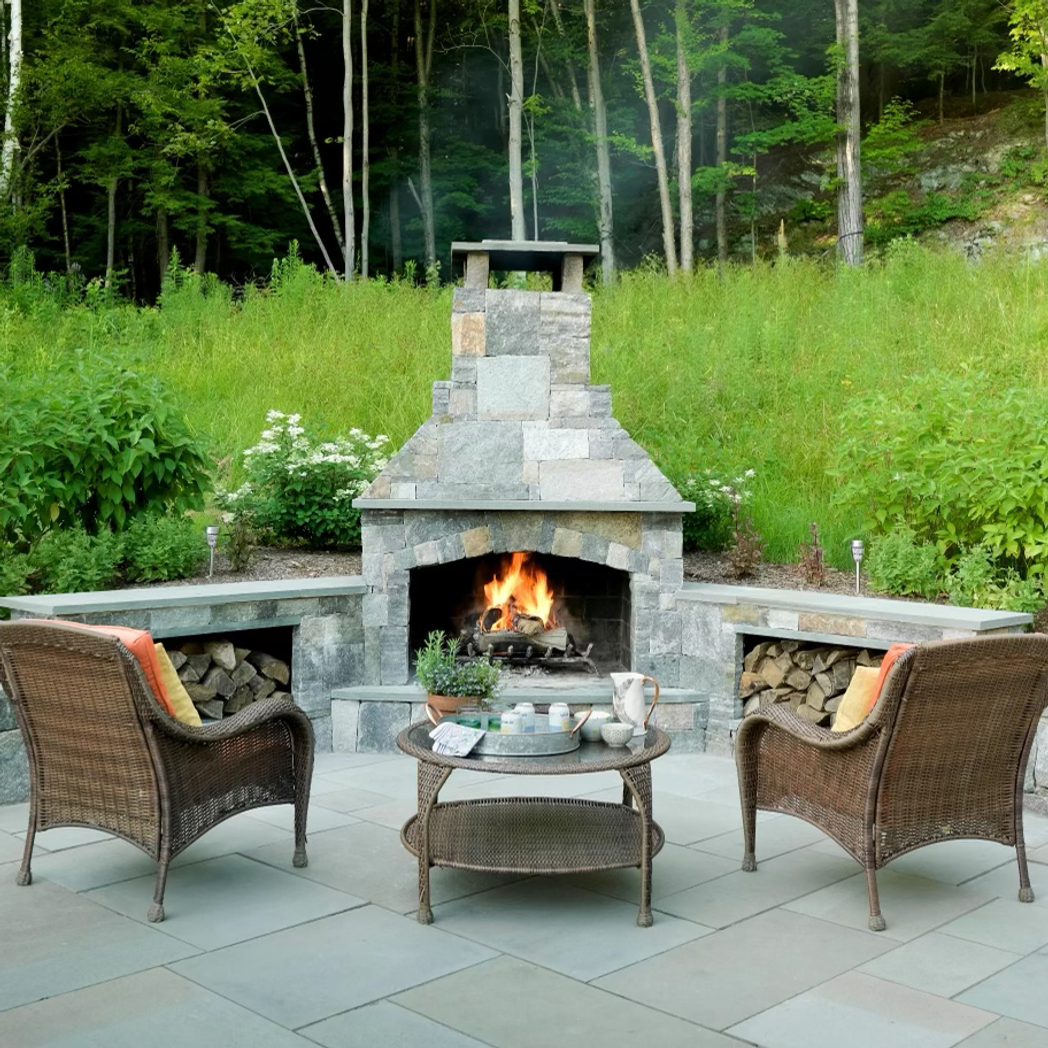 Outdoor Fireplace in Falmouth